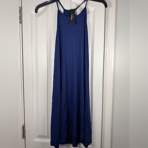Lulu's Deep Blue Midi Dress